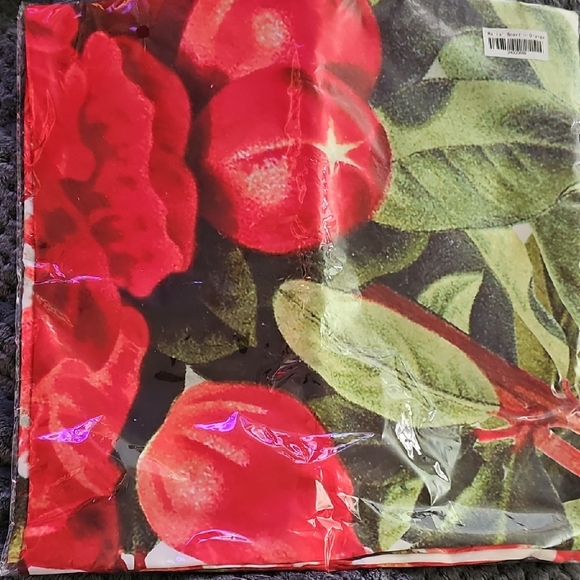 Sassy Jones Accessories - Sassy Jones Red and Green Floral Scarf